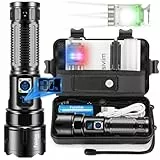 Fsiviim Taschenlampe Led Aufladbar, 500000 Lumen Led Taschenlampe Extrem Hell, Taktische Taschenlampe, Starke Taschenlampe Usb C, Outdoor Taschenlampe, Zoom Einstellbar, Geeignet Für Camping