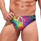 Generisch Herren Badehose Hawaii Freizeitmode Weich Bequem Schwimmen Hot Springs Dreieckig Atmungsaktiv Schnelltrocknend Strandurlaub Badeshorts Leicht Flexibel