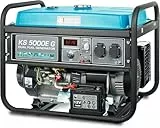LPG/Benzin-Generator K&S Könner&Söhnen KS 5000E G der DUAL FUEL-Serie, notstromaggregat 4500 W, Hand-/Elektroanlass, 2x16A, 12 V, stromerzeuger mit (AVR), stromaggregat, Generator Kurzschlussschutz
