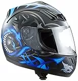 protectWEAR Motorradhelm Drachendesign H-510-11BL - M