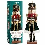 THE TWIDDLERS - Weihnachts-Countdown Nussknacker-Soldat aus Holz, 30cm / 12“ in festlichen Farben - Premium handgefertigtes Kiefernholz klassisches traditionelles Ornament, Weihnachtsdekoration