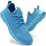 QIJGS Damen Sneaker Turnschuhe Sportschuhe Laufschuhe Gym Schuhe Tennisschuhe Freizeitschuhe Outdoor Sport Bequeme Straßenlaufschuhe Blau 36