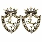 Elegante 2er Set Krone Brosche FüR Herren, Vintage Zinklegierung Strass Anstecknadel FüR AnzüGe, Hochzeit Und Partys