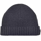 Joop! Jeans Herren warme Strickmütze aus 50% Wolle und 50% Polyacryl, Blue