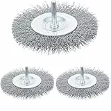 BGS 3077 | Scheibenbürste | Ø 100 mm | für Bohrmaschinen / Schrauber | Schleifzubehör (Packung mit 3)