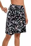 Timuspo Damen Golfrock knielange Wanderröcke mit hoher Taille und Innenhose für Sommer-Outdoor-Sportarten