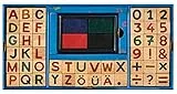 moses. Mein großes Stempelset - 48 verschiedene Kinderstempel aus Holz, Zahlen und Buchstaben Stempel für Schreib- und Rechenübungen, Bunt, 26241