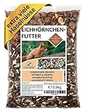 Canifee - Eichhörnchen Futter 0.9 kg Mini-Nachfüllpack artgerechtes Wildtierfutter ganzjährige Futtermischung - Nachfüllbeutel mit der extra Portion Haselnüsse - auch für Streifenhörnchen