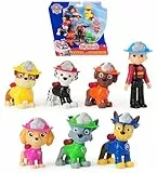 PAW PATROL Fire Rescue - Hundefiguren Geschenkset mit 7 Spielfiguren zum Sammeln, Spielzeug für Kinder ab 3 Jahren