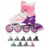 meteor® Inliner Rollen Inline Skates Mädchen und Jungen Inliner Kinder Inline Skates ABEC7 Rollen inliner mit Einstellbarer Größe Inliner Kinder Inline Skates