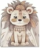 Karten zur Geburt Boho Löwe Holzkarte - Geburtstagskarte - Baby Geburt Geschenk, Zur Geburt Geschenke, Geschenk Geburt, Geschenk Geburt Personalisiert, Geschenk Baby, Karte Geburt, Geschenke Geburt