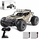 KINSAM Ferngesteuertes Auto für Draußen,2AKKU 1500 Mah 1/16 Rc Auto Offroad ab 6 8 10 Jahre,Volles Proportional 25 KM/H,90min Play, RC Monstertruck Buggy,Rc Car Kinder [Revolutionäre Version 2025]