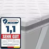 BedStory Gel Topper 180x200cm H3/H4 aus 7,5 cm Höhe Kaltschaumkern, atmungsaktive 3D-Netz Bezug, Bequeme Matratzentopper für Boxspringbett und unbequemem Betten Schlafsofa