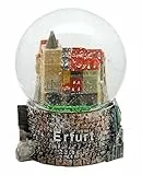 Minium Collection Souvenir Schneekugel Erfurt Krämerbrücke Reiseandenken Deutschland - 30067x Schüttelkugel Luftblase