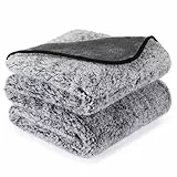 PETTOM Hundedecke Flauschig, wasserdichte Hundedecke 127 x 100 cm, Hunde Decke Sofa, Fleecedecke Hund, Katzendecke Waschbar Grau
