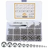 560 Stk Kugellager Kugeln, Edelstahlkugeln, Edelstahl Metallkugeln, für Fahrrad Rad Mountainbike Sackkarre Ersatzteile - 2/2.5/3/3.5/4/4.5/5/5.5/6/7/8/9/10 mm.