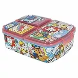 Stor Paw Patrol | Kinder 3-Fach-Sandwich-Box - Kinder-Lunch-Box - Snack-Halter - dekoriert Lunch-Box