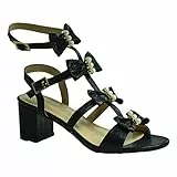 Cucu Fashion , Damen Knöchel-Riemchen, schwarz - schwarz - Größe: 37.5