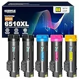 KEENKLE 6510 6515 6510XL Toner Kompatibel für XEROX 6510 6515 WorkCentre 6515DN 6515DNI 6515N 6515 DN DNI Phaser 6510DN 6510DNI 6510N 6515DNW 6515NW (2Schwarz,1Cyan,1Gelb,1Magenta)