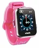 Vtech KidiZoom Smart Watch DX2 pink mit Blümchen – Kinderuhr mit Touchscreen, Zwei Kameras für Selfies und vielem mehr – Für Kinder von 5-12 Jahren