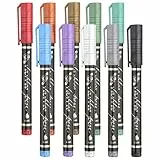 Tattoo Stifte Kinder, 10 Stück Glitzer Tattoo Set Kinder, Temporäre Tattoo Marker für Skin, Wasserfest Glitzer Tattoo Stift Pen, Kinder Tattoo Körpermarker für Kinder Erwachsene Geburtstage Party