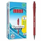 Paper Mate Flexgrip Ultra-Druckkugelschreiber | mittlere Spitze (1,0 mm) | rot | 12er-Box