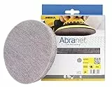 Mirka Abranet Netzschleifscheiben Ø 150mm Klett/Korn P80 / 10 Stk / AE241F1080 / Für alle 150mm Exzenterschleifer und Schleifmaschinen geeignet/zum staubfreien Schleifen von Holz, Spachtel, Lack