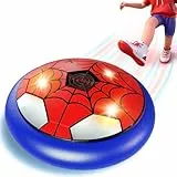 POPERFUN Air Power Fußball mit LED, Hover Fussball Indoor Spielzeug Kinder Geschenk für 3 4 5 6 7 8 9 10 11 12 Jahre alte Jungen Mädche, Hover Fußball Geburtstag