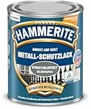 Hammerite Metallschutzlack Struktur-Effekt, Silbergrau, 750ml
