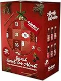 RABENHORST Saft Adventskalender 2025 – 24 hochwertige Direktsäfte in Glasflaschen (12 verschiedene Sorten) – Vegan, ohne Zuckerzusatz – Gesunder Adventskalender für Kinder und Erwachsene