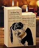 PRSTENLY Hochzeitstag Geschenke für Frauen, Kerzenständer mit Ich Liebe Dich Ehefrau Geschenk, Geschenke für Ehefrau Partner zum Hochzeitstag Geburtstag Jahrestag