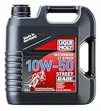 LIQUI MOLY Motorbike 4T Synth 10W-50 Street Race | 4 L | Motorrad 4-Takt-Öl | Art.-Nr.: 1686, Schwarz