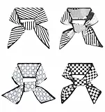ValueBargain 4 Pcs Tuch für Tasche, Handtasche Tuch Elegante Hals-Accessoires for Damen, Dünnes Haar, Leichte Schals, Perfekt for Geldbörse und Handtaschen, Stilvoll und Funktional