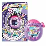 Bandai - Tamagotchi Paradise Himmel - Virtuelles Haustier zum Aufziehen - Tamagotchi mit Zoom-Drehrad - Interaktives Spielzeug auf Deutsch - Modell Himmel in Violett und Rosa - 43423