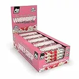 ALL STARS Whey Crisp Protein Riegel 25 x 50g White Chocolate Raspberry - 15g Eiweiß, Trainingssnack reich an hochwertigem Molkenprotein und mit knusprigen Crispies
