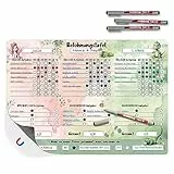TOBJA Aufgabenplaner DIN A3 - Motiviert Kinder Spielerisch Zum Erfolg! | Belohnungstafel Ab 3 Im Einhorn, Dino Design | Routine Planer Magnetisch Inklusive Bunte Markenstifte