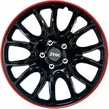 Satz J-Tec Radzierblenden Hero GTR 14-Zoll Schwarz/Rot unrandet