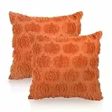 GADITIEK 2 Stück Herbst Kissenbezüge 45 x 45 cm Kürbis Herbst Kissen Autumn Decor Fall Zimmer Deko Aesthetic, Herbst Bettwäsche Aesthetic Decor (Rostkürbis)