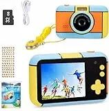YunLone ToyZoom, 24MP, Digitalkamera, 1080P, HD Camcorder, Dual Lens, Selfiemodus, mit 32GB SD Karte, 2.4 Zoll, Geburtstagsgeschenk.