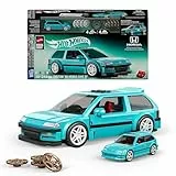 Mattel Brick Shop Hot Wheels Speed Serie Bauset, Custom ’90 Honda Civic EF mit 248 Teilen, realistischen Details und individuellen Aufklebern, Erwachsene Sammler und Kinder ab 10 Jahren, JHF62