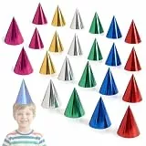 Zlokdraxy Lot de 24 Partyhüte, Party hüte, Partyhut, Party hat: Mehrfarbige Papierhüte für Erwachsene, Geburtstagspartys Dekoration und Feiern