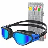 ZIONOR Schwimmbrille Kinder, G1MINI Polarisiert/Non Polarisiert Komfortabel Kinder Schwimmbrille, Anti Nebel UV-Schutz Schwimmbrille für Mädchen und Jungen (Jahre 6-14)