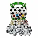 OYOY | Fussball Schokoladen Set mit Geschenkbox | 100g Fussballspieler & 100g Schokobälle | Milchschokolade mit Milchcremefüllung | Süßigkeiten für Kindergeburtstag Fussball Party & Gastgeschenke