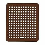 Spülbeckenmatte eckig braun Spüle Becken Abwasch 31,5 x 27 cm