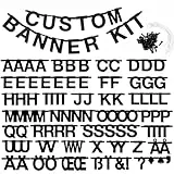 SUNBEAUTY DIY Buchstaben Girlande Schwarz Alphabet Banner über 100 Letters Party Dekoration Zimmer Deko