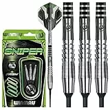 WINMAU Sniper 18g Softip Profi Wolfram Steeltip Dartpfeile Set mit Flights und Schäfte