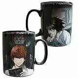 ABYstyle -Death Note - Farbwechsel Becher - 460 ml - Kira & L, mehrfarbig, Z105510