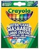 Crayola – Wachsmalstifte, 8 Stück, für Schule und Kreative Aktivitäten, 8 Farbtönen, 52-3282
