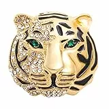 SOIMISS Tiger-Brosche Aus Zinklegierung Mit Strass Für Herren Und Damen Elegantes Anstecknadel-Accessoire Für Kleidung Hemden Hüte Und Anzüge Ideal Für Cosplay Und Besondere Anlässe