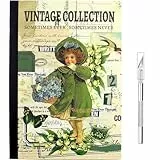 800+ Stück Scrapbooking Sticker Set Vintage Scrapbooking Aufkleber Washi Aufkleber Set Scrapbook Zubehör für Sammelalbum,DIY Fotoalbum,Tagebuch Notizbuch 24 Blätter Grün